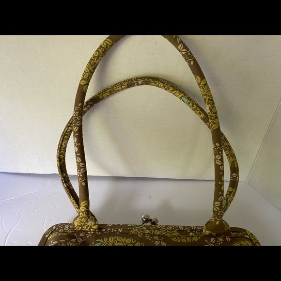 VERA BRADLEY Satchel/Tote/Shoulder Purse Pattern: SITTIN' IN A TREE 
Kiss Lock - Picture 6 of 10